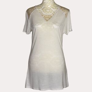 Siberian Mesh Sheer T-Shirt Knit Top Blouse M am